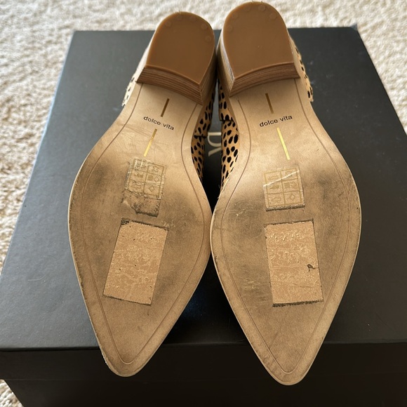 8 - Dolce Vita Sonni Leopard Calf Hair Ankle Booties, size 8 - Picture 3 of 4